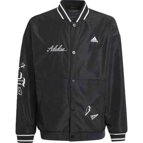 adidas Performance Cardigan - J Bluv Q3 Wvjkt - Zwart/Wit - adidas Performance - 14 jaar (164) - Cardigan