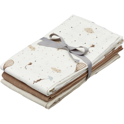 Cam Cam Hydrofiele Doek - 70x70 cm - 3-pack - Dromenland/Camel/L - Cam Cam - OneSize - Hydrofiele Doek