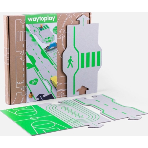Waytoplay Speelgoedstad - Downtown - 20 Onderdelen - Waytoplay - OneSize - Autobaan