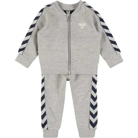 Hummel Sweatset - HMLBille - Grijs Gevlekt - Hummel - 2 jaar (92) - Sweatset