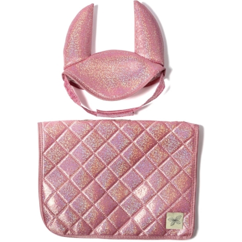 By Astrup Zadeldekjes voor lastpaarden - Roze m. Glitter - by ASTRUP - OneSize - Toebehoren