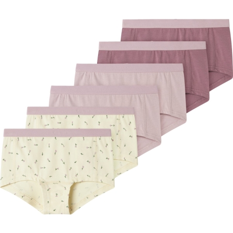 Name It Hipsters - NkfHipster - 6-pack - Botercrème Floral - Name It - 9-10 jaar (134-140) - Hipsters