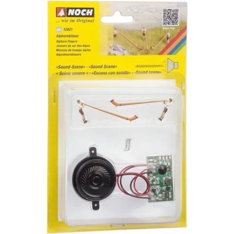 NOCH 0012821 H0 Alpenhoornspelers figuren Kant-en-klare module