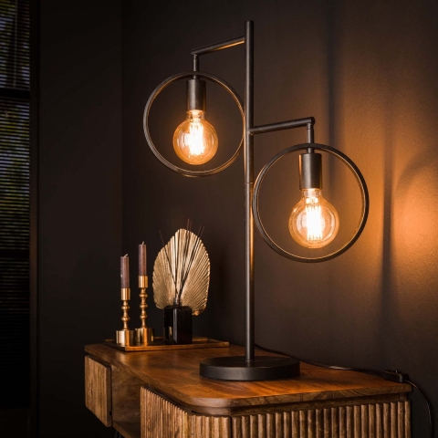 Fraaai - Caleb tafellamp 2L metaal 70 cm