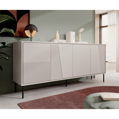 Meubella Dressoir Blanes - Beige - 200 cm