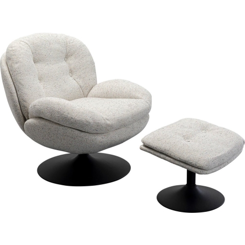 Kare Draaifauteuil + kruk Standford