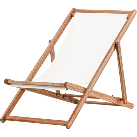 Nest outdoor Bern Inklapbare Houten Tuinstoel - Wit