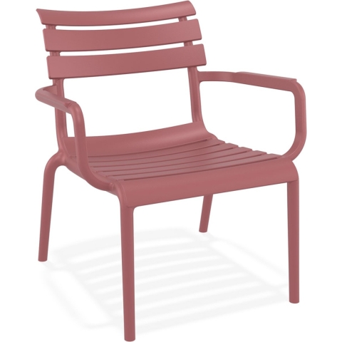 ALTEREGO AROMA Tuinstoel met armleuningen - Rood