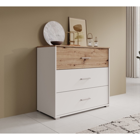Meubella Ladekast Butcher - Wit - 93 cm