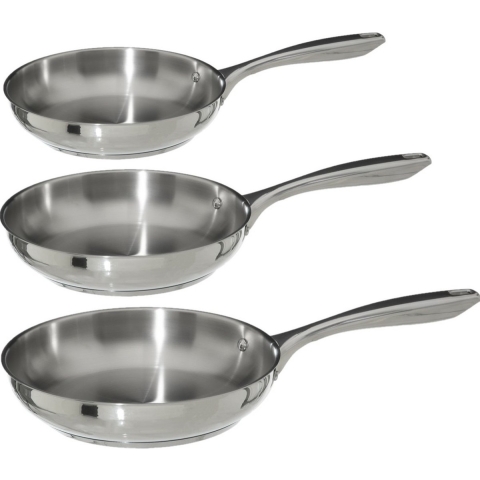 Koekenpannen set Acoma met anti-aanbak laag dia 24/26/28 cm - Alle warmtebronnen geschikt -