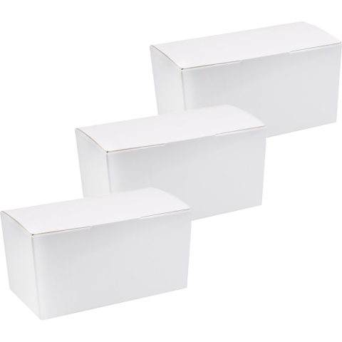 Cadeaudoosje/bonbondoosje - 11 x 5 cm - Bruiloft bedankje - 50x stuks - wit - 125 gram -
