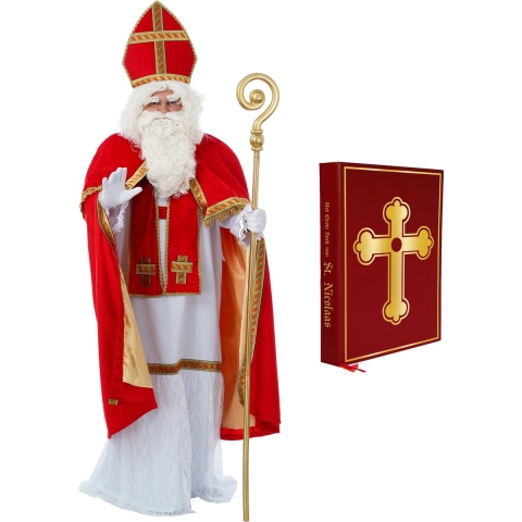 Compleet Sinterklaas kostuum inclusief boek One size -