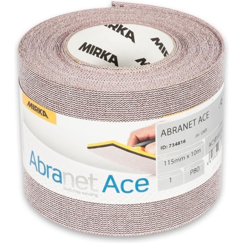 Mirka ABRANET ACE | 115mm x 10m | Grip | RLL | P80 - AC5BY001803R