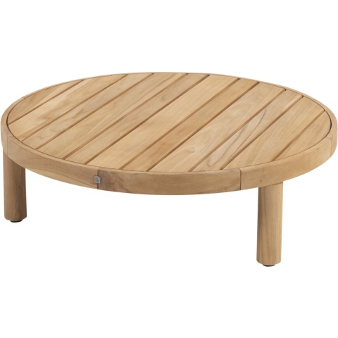 Finn salontafel teak 80 cm dia. H25 cm 4SO - 4so