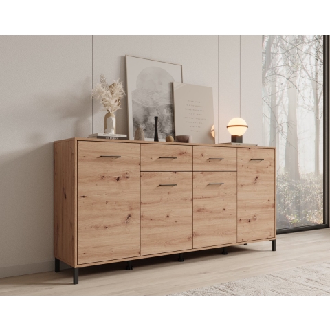 Meubella Dressoir Vidor - Eiken - 183 cm