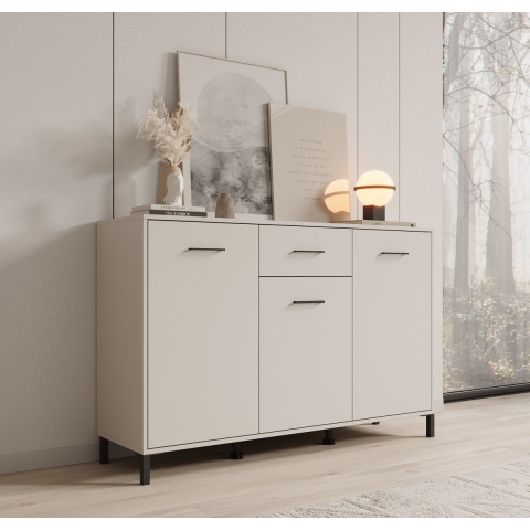 Meubella Dressoir Vidor - Beige - 138 cm - 1 lade