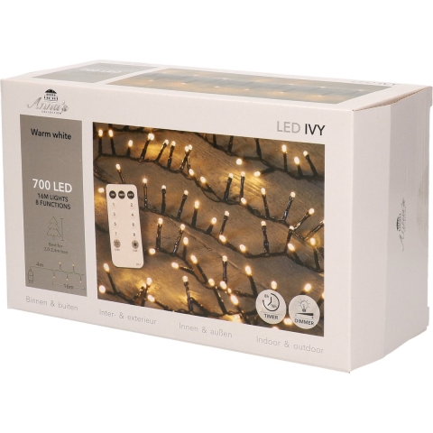 Kerstverlichting - warm wit - 700 lampjes - 16 m - Kerstverlichting voor binnen en buiten -