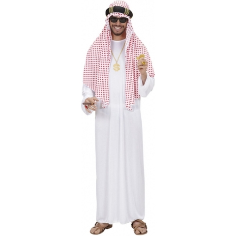 Sjeik verkleed kostuum - Arabier - Saudi - Arabische man - 1001 nacht M/L -