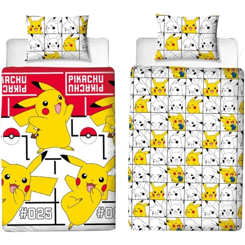 Pokemon - Pikachu 1 Persoons Dekbedovertrek (140cm x 200cm)