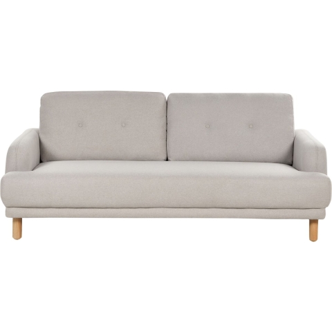 Beliani - TUVE - Driezitsbank - Taupe - Polyester