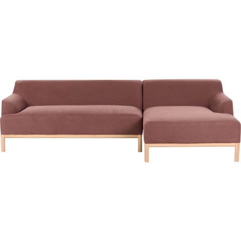 Beliani - SOSJO - Hoekbank - Bordeauxrood - Linkszijdig - Polyester