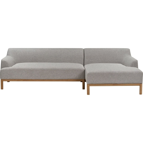 Beliani - SOSJO - Hoekbank - Grijs - Linkszijdig - Polyester