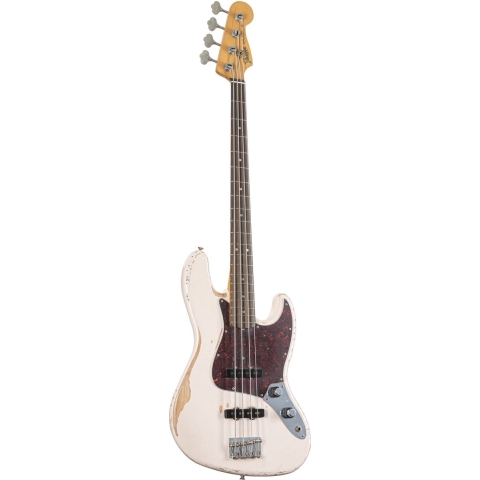 Fender Flea Jazz Bass, Roadworn Shell Pink RW