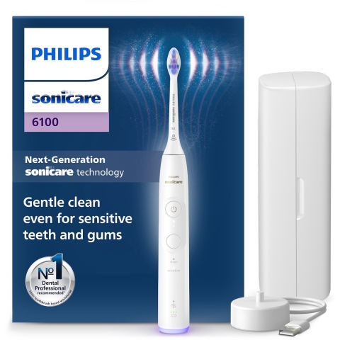 Philips Sonicare 5500 Series Duopack Incl. 2 Reisetuis Hx7119/02 Elektrische Tandenborstel Zwart