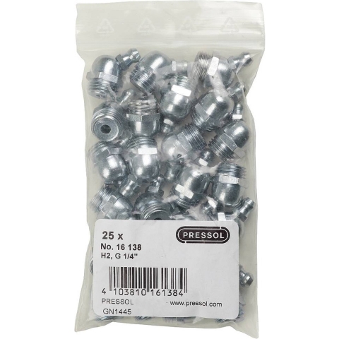 Pressol CONISCHE SMEERNIPPEL H2-45°, G 1/4-VZ-SK 25 stuk(s)