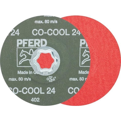PFERD 64193106 Combiclick keramische korrel fiberschijf Ø 125 mm CO-COOL 60 voor roestvrij staal Diameter 125 mm