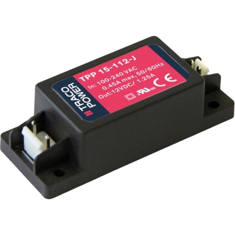 TracoPower TPP 15-112-J Schakelnetvoedingsmodule 12 V/DC 1.25 A 15 W