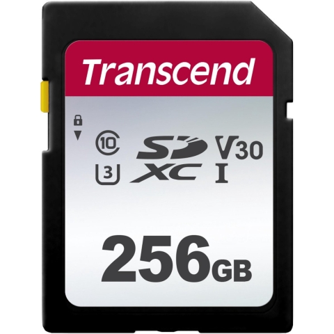 Transcend Premium 300S SDXC-kaart 256 GB Class 10, UHS-I, UHS-Class 3, v30 Video Speed Class
