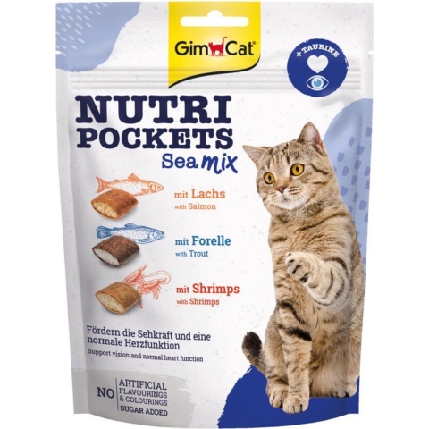 10x GimCat Nutri Pockets Sea-Mix 150 gr