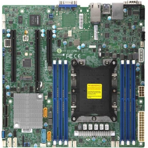 Supermicro X11SPM-F Moederbord Socket Intel 3647 Vormfactor Micro-ATX Moederbord chipset Intel® C621