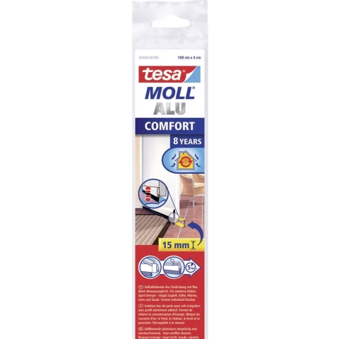 tesa COMFORT 05405-00102-00 Tochtstrip tesamoll RVS (l x b) 1 m x 40 mm 1 stuk(s)