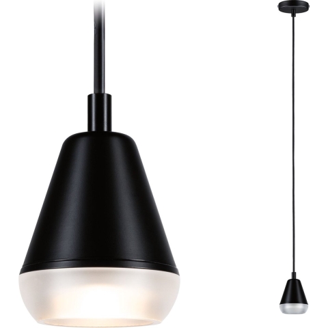 Paulmann Luia 76990 Hanglamp GU10 Satijn, Zwart