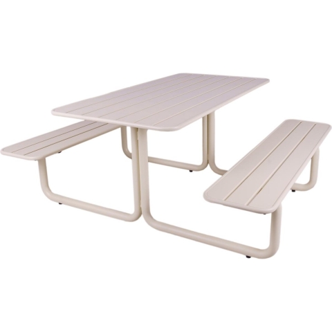 MaximaVida metalen picknicktafel Max ivoor