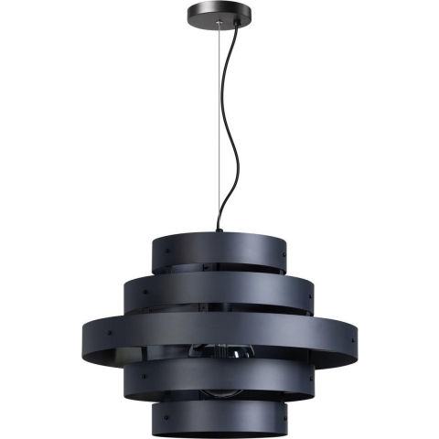ETH Hanglamp Blagoon 5 rings 1xE27 antraciet