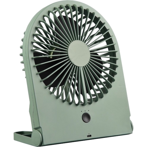 Trio Leuchten Tafelventilator Breezy H 23 cm oplaadbaar pistache groen
