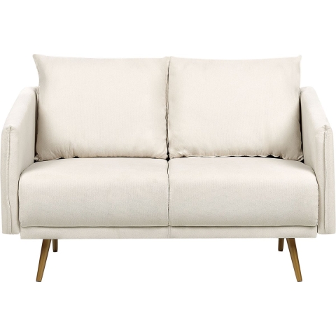 Beliani - MAURA - Tweezitsbank - Beige - Polyester