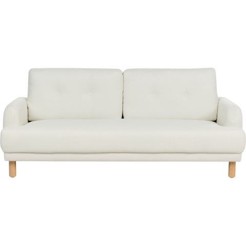 Beliani - TUVE - Driezitsbank - Off-white - Polyester