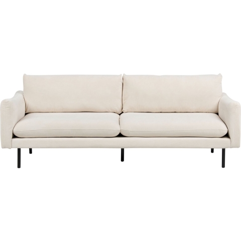 Beliani - VINTERBRO - Driezitsbank - Beige - Polyester