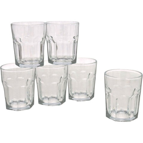 18x Stuks waterglazen/drinkglazen 256 ml -