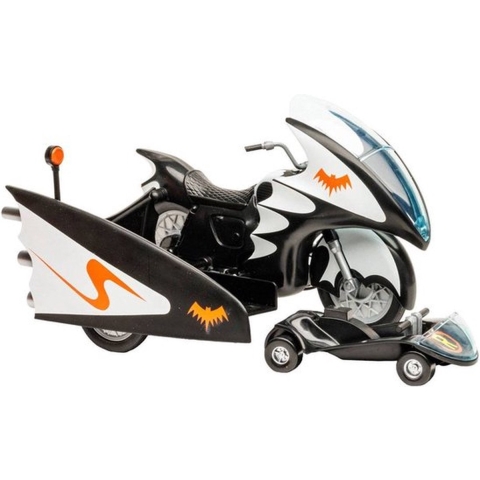 McFarlane DC Retro Batcycle with Side Car