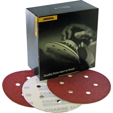 Mirka COARSE CUT | 150mm Grip 6H | P80 | 50/Pack - 4062405080
