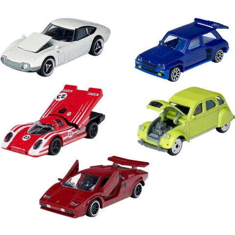 Majorette Auto's - 5 Onderdelen - Vintage Cars - Majorette - OneSize - Auto