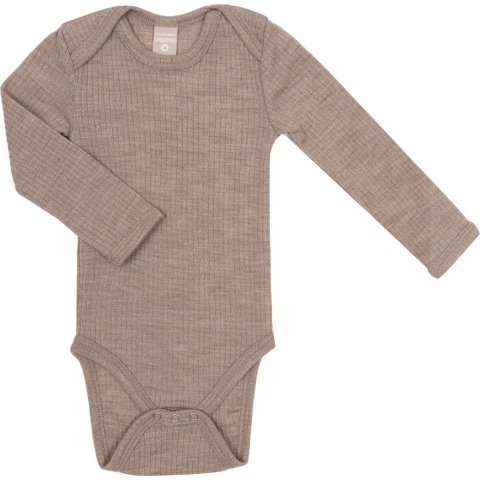 Smallstuff Romper l/s - Wol - Soft Powder - Smallstuff - 74 - Romper L/S