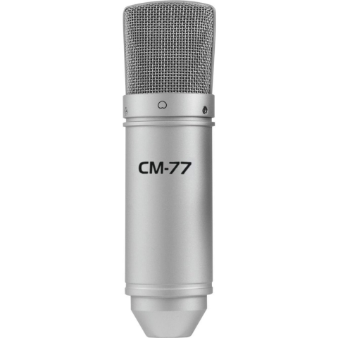 Omnitronic MIC CM-77 Studiomicrofoon Zendmethode:Kabelgebonden Incl. shockmount, Incl. klem XLR Kabelgebonden