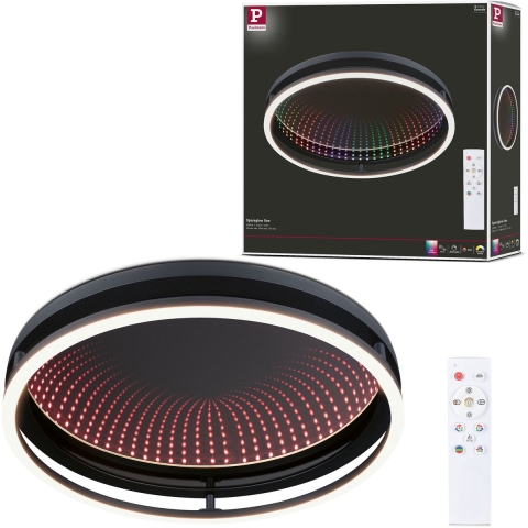 Paulmann 71056 Spaceglow LED-plafondlamp LED 34.5 W Zwart (mat)