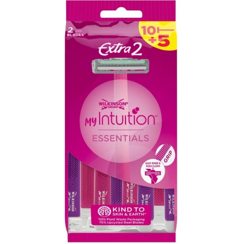 4x Wilkinson Vrouwen Wegwerpscheermesjes Extra 2 Beauty 15 stuks